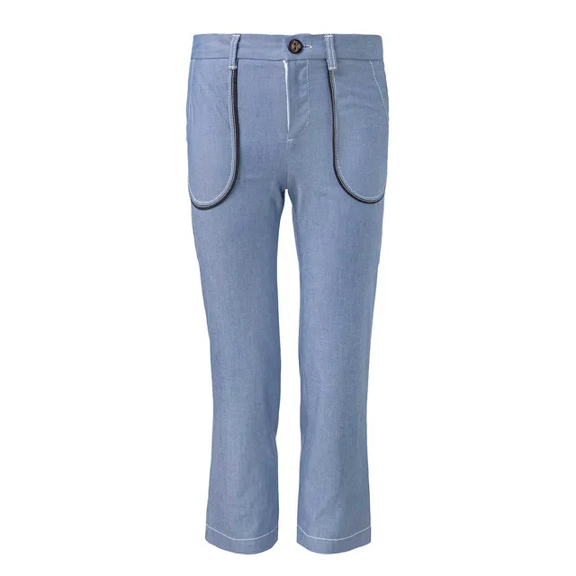 Infantium Victoria Bootcut Jeans Kinderjeans blau Denim