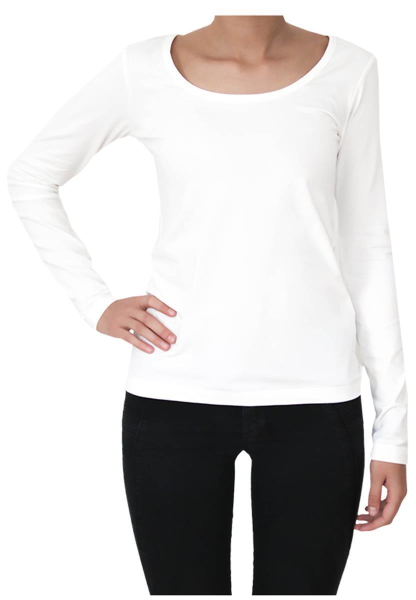 Leela Cotton Basic Langarmshirt schwarz Bio-Jersey