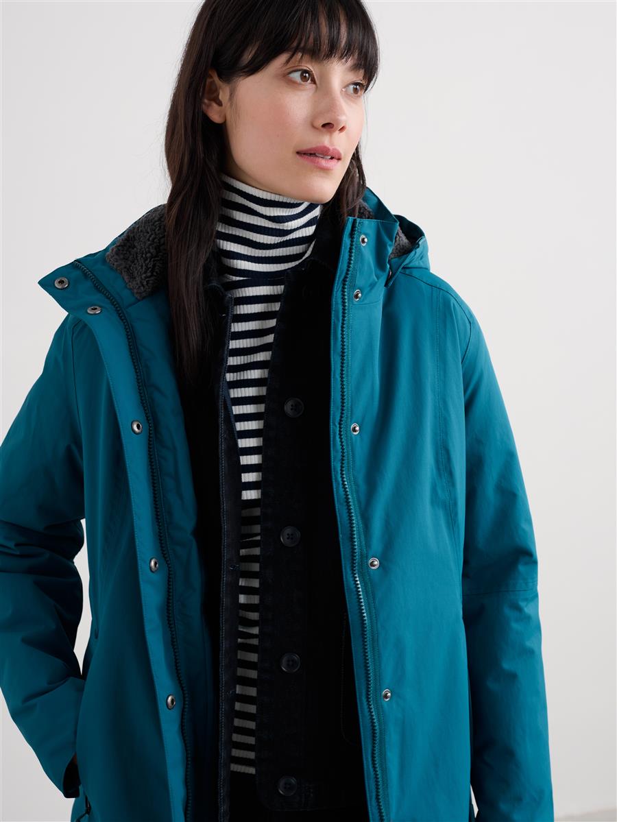 Marlowe Nature Janelle Coat Mantel recycelt squid ink