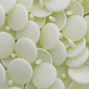 Kam Plastic Snaps 20 Druckknöpfe B37 Cremeweiß extralang 50 Sets