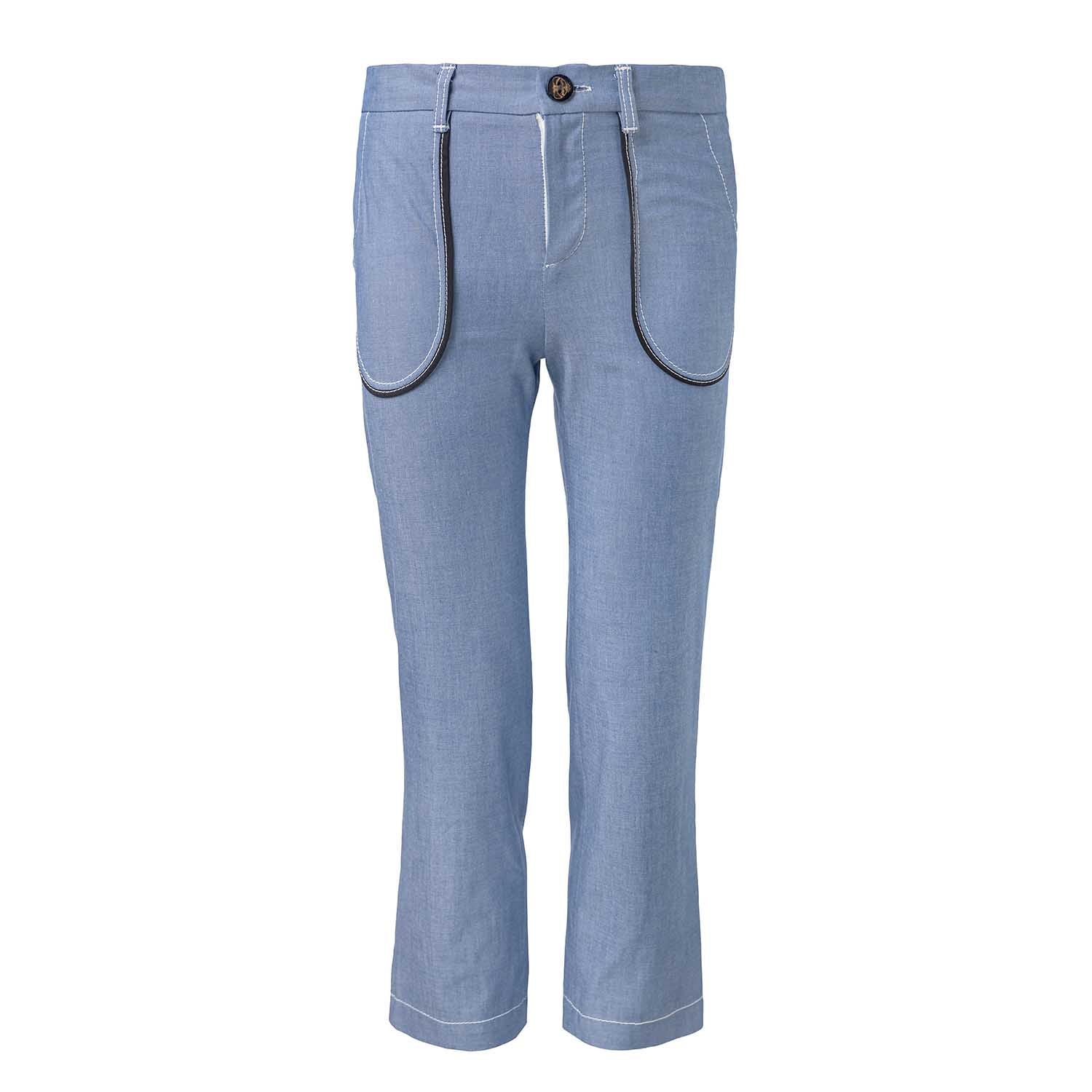 Infantium Victoria Bootcut Jeans Kinderjeans blau Denim