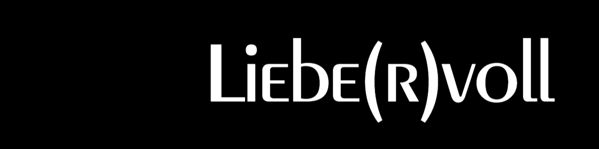 Schnittrebell Webetiketten Liebe(r)voll Label schwarz/weiß 6x1,5cm