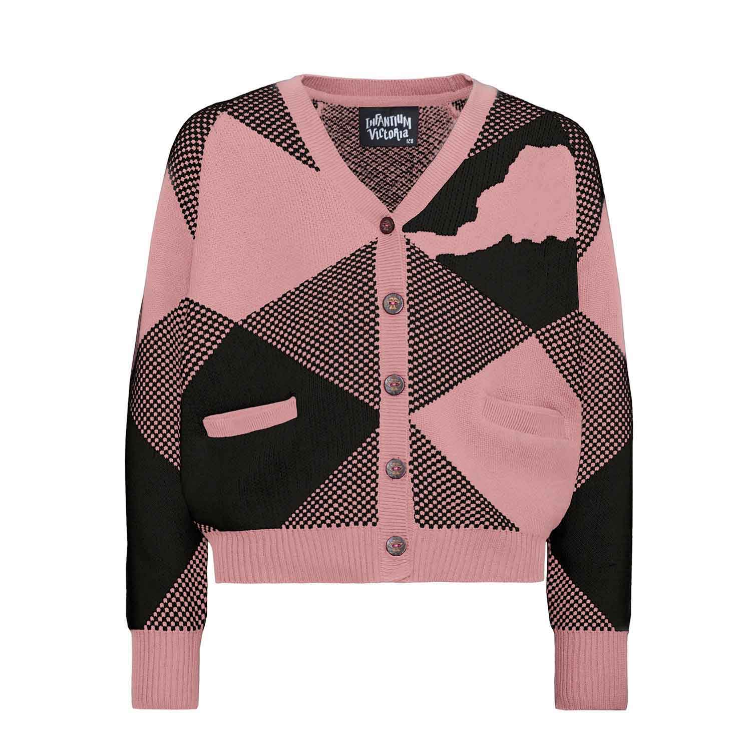 Infantium Victoria Cardigan Kinder Strickjacke Rosa Bio-Baumwolle