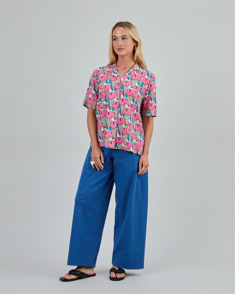 marlowe nature Peanuts Gelato Aloha Blouse Bluse pink Viskose