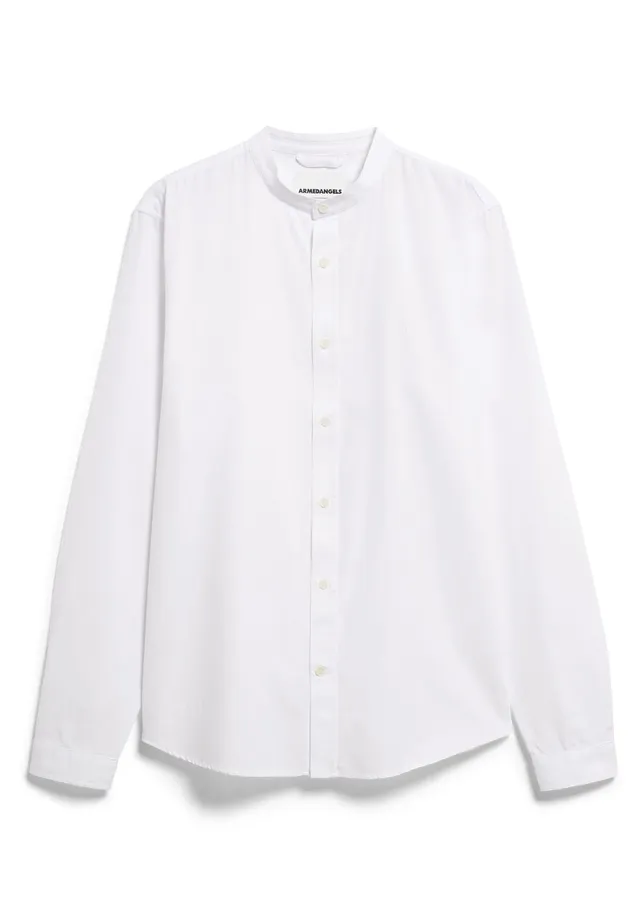 marlowe nature Tomaasas Stehkragenhemd white M Bio