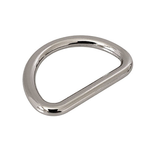 Kam Snaps Bag Hardware D-Ringe Metall Silber 1 Zoll 10er-Pack