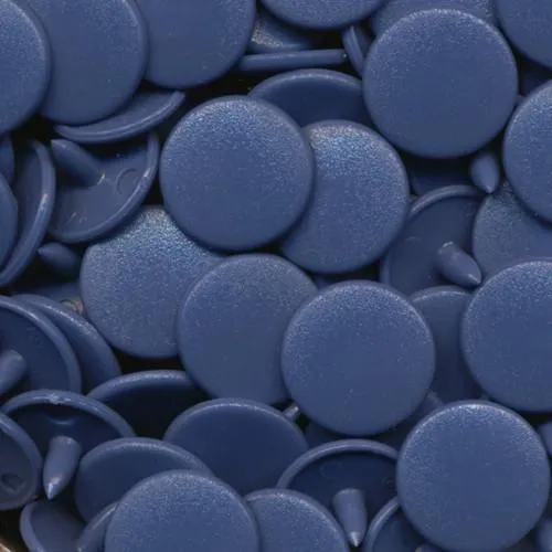 Kam Snaps Plastic Snaps B32 Denim Blue Gr.20 regular matt 50 Sets