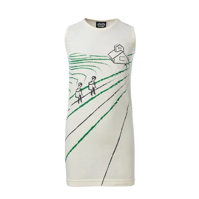 Infantium Victoria Rice Paddy T-Shirt Kleid off-white Baumwolle
