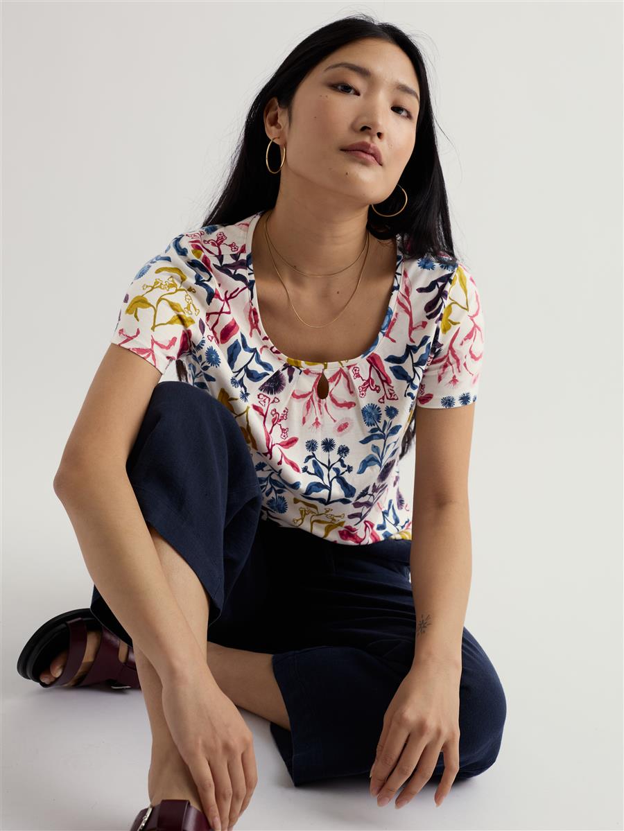 marlowe nature Appletree T-Shirt painty bluebell sail Bio-Baumwolle