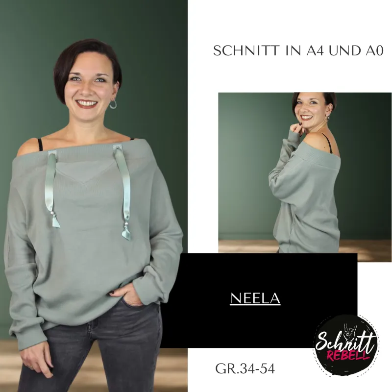 Schnittrebell Neela Ebook Oversize Pullover Gr.34-54