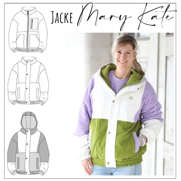 Moeve Design Mary Kate Schnittmuster Damenjacke 32-52 Oversize
