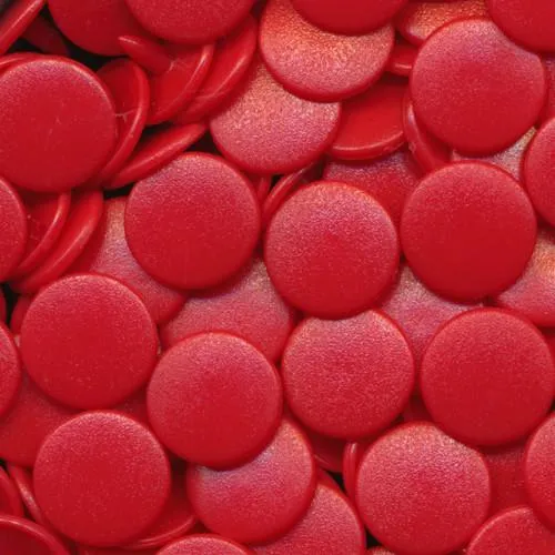 Kam Snaps Plastic Snaps B54 Crimson Druckknöpfe Matt 50 Sets