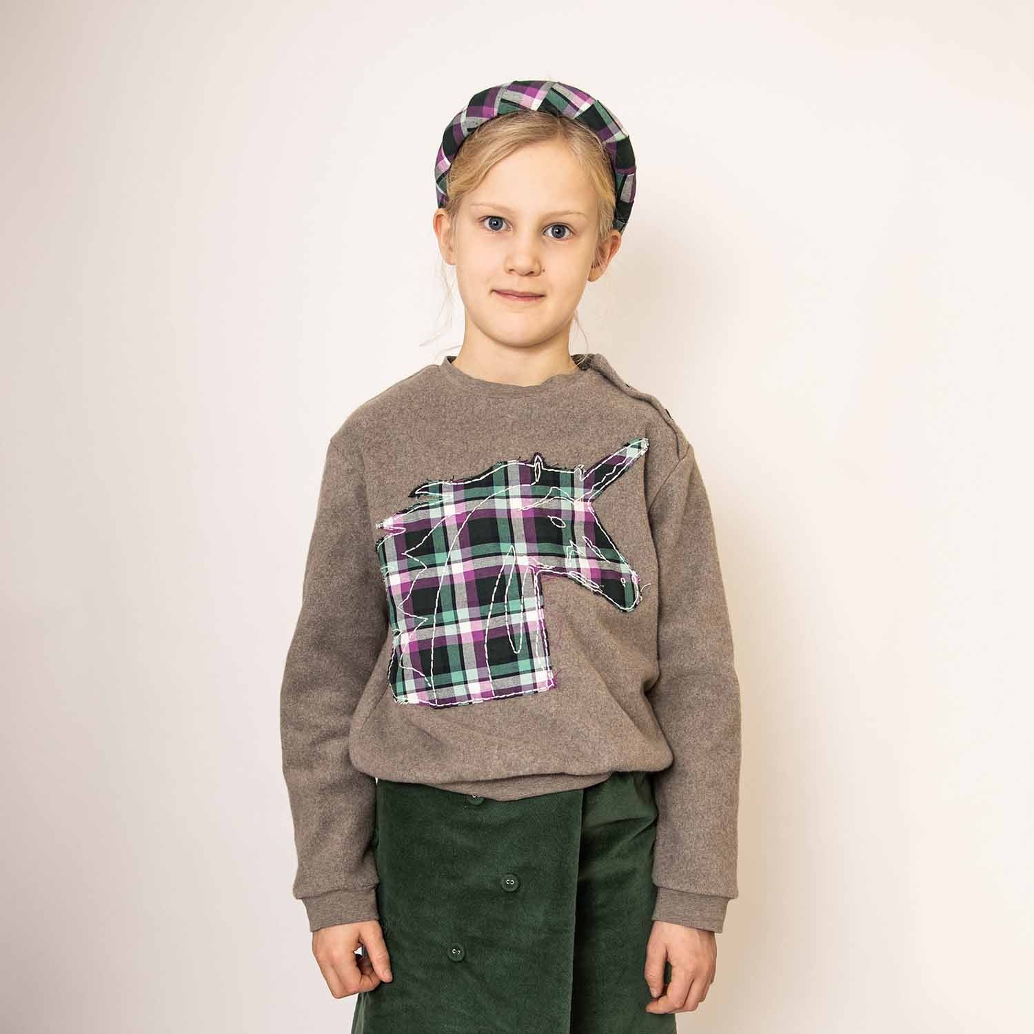 Infantium Victoria Sweatshirt Beige Einhorn 116