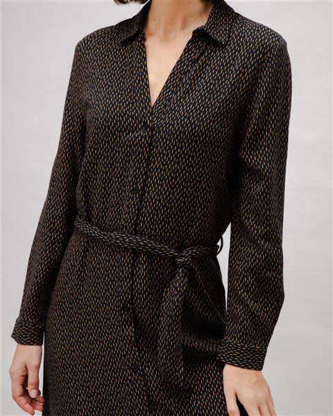 marlowe nature Mist V-Neck Dress Kleid black Gr. L Stäbchen