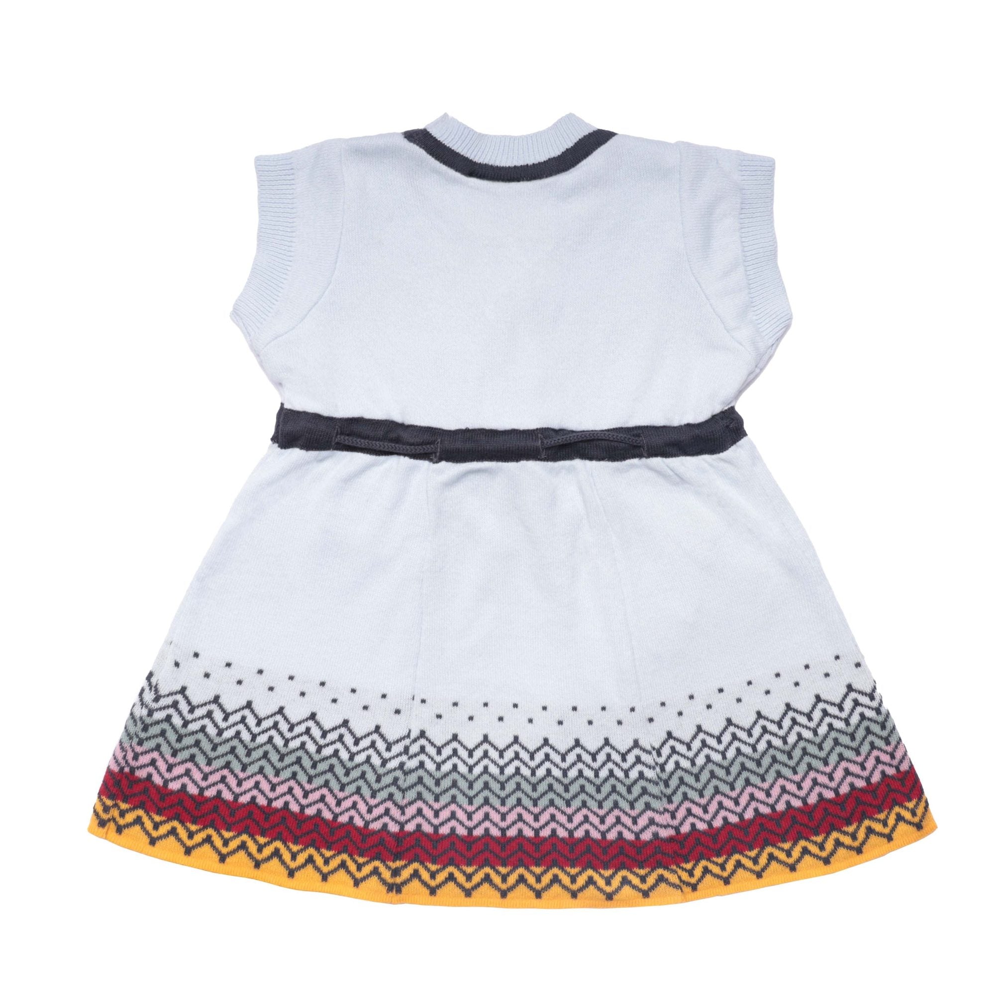 Infantium Victoria Strickkleid Baby Hellblau Bio-Baumwolle