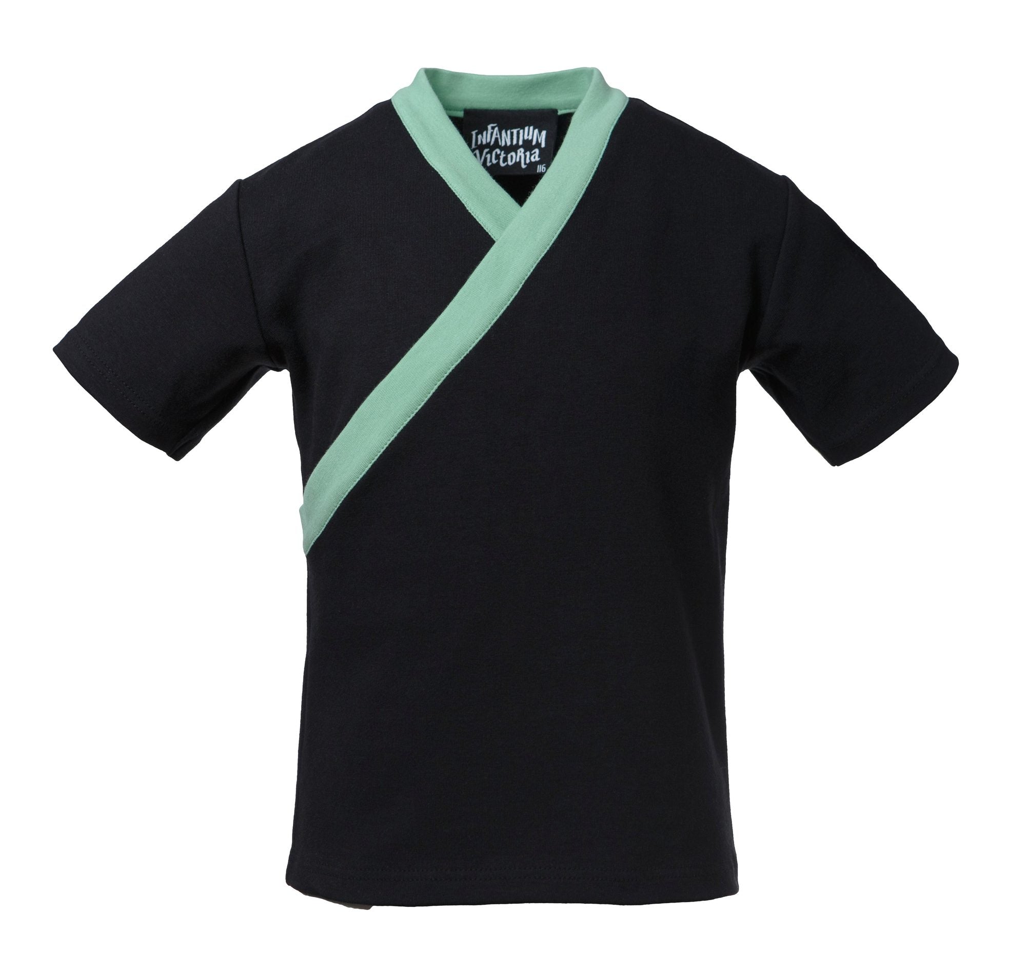Infantium Victoria Kimono T-Shirt schwarz Baumwolle