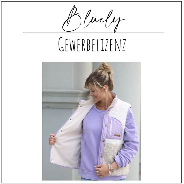 Moeve Design Bluely Weste Gewerbelizenz 40 Stück Damen