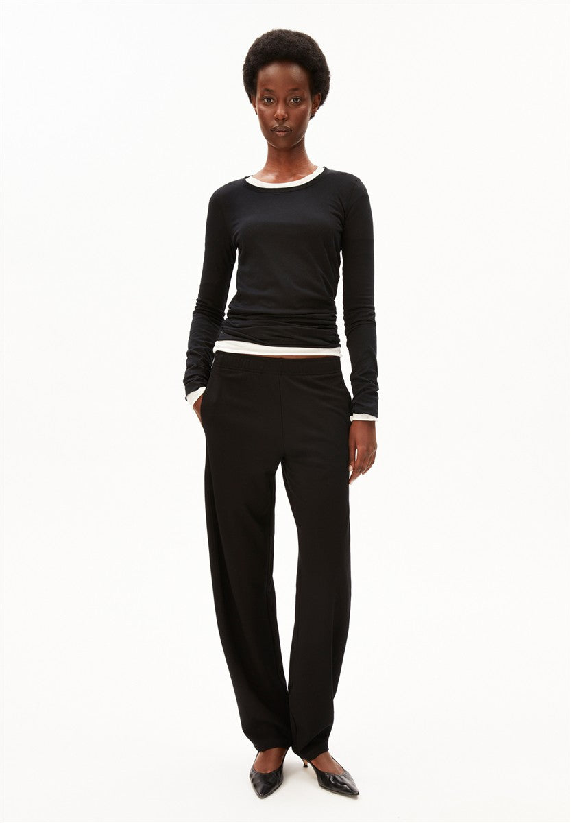 marlowe nature Basic Jersey Barrel Pant black