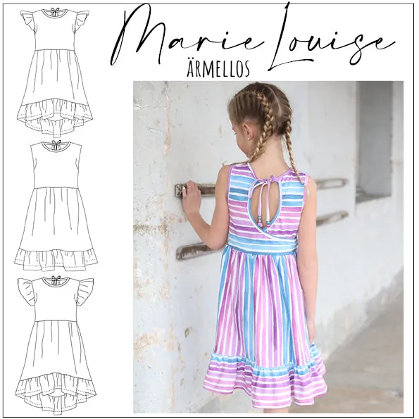 Moeve Design Marie-Louise ärmellos Kleid Schnittmuster Gr. 86-158