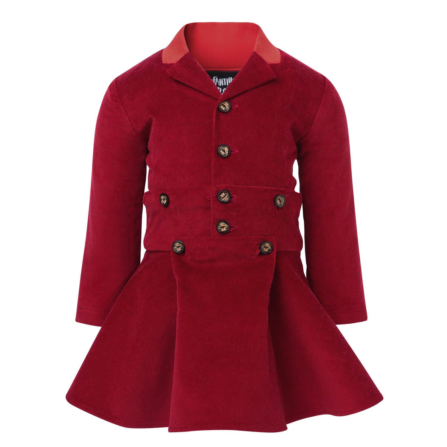 Infantium Victoria Red Velvet Babykleid rot Samt Größe 68