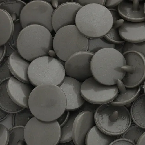 Kam Snaps Plastic Snaps B60 Dark Silver Druckknöpfe 1000
