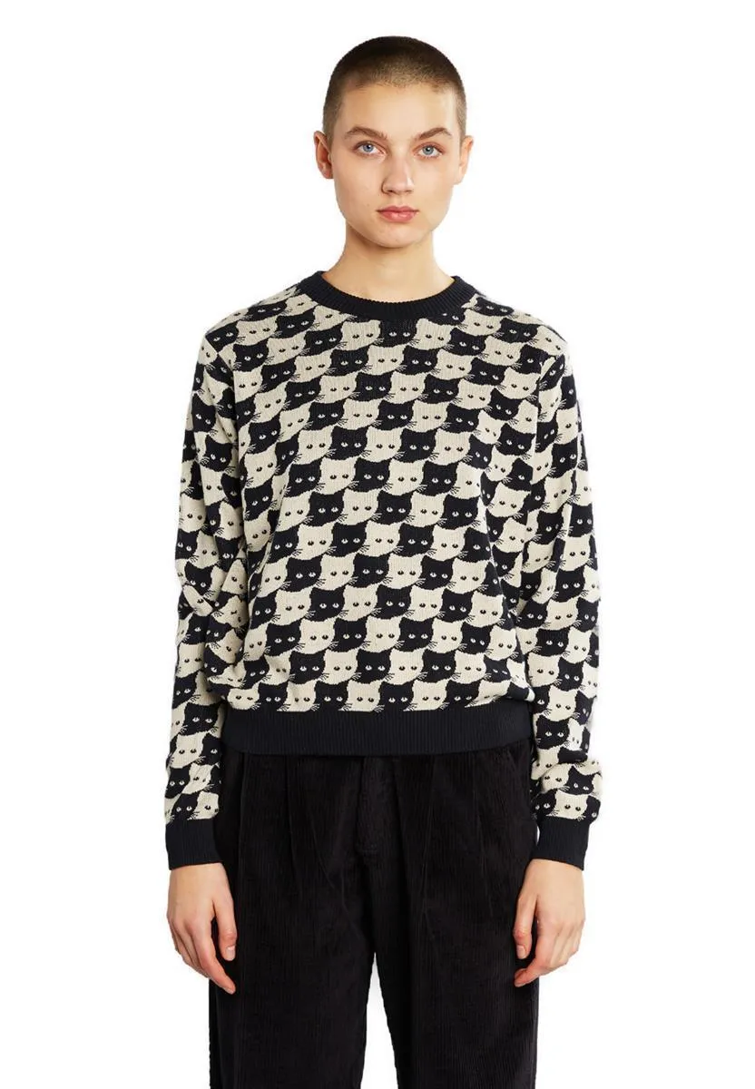 marlowe nature Sweater Arendal Pepita Cats Pullover rainy day