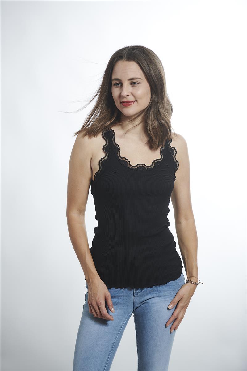 marlowe nature Seidentop mit Spitze Top 00-weiß Seide