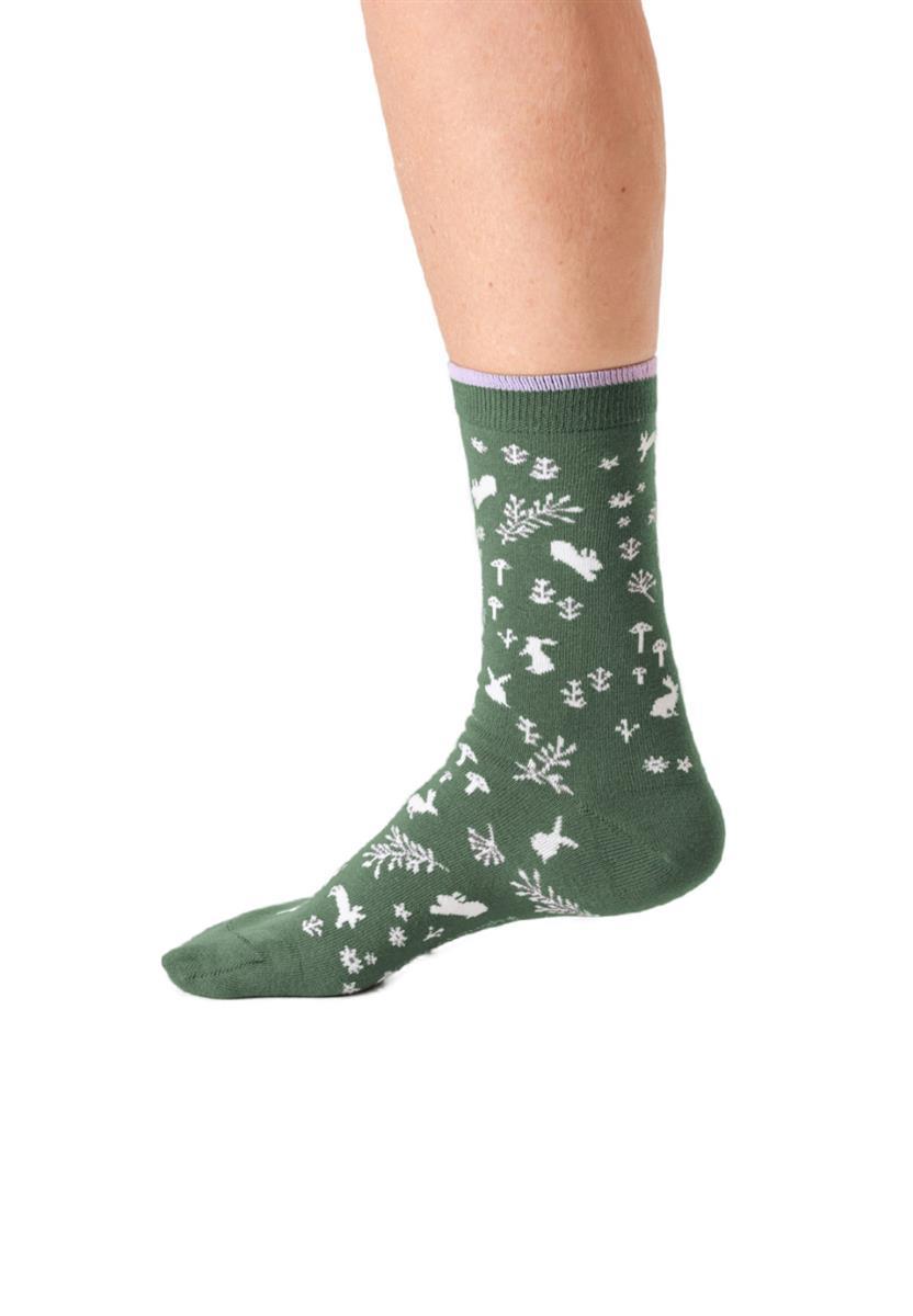 marlowe nature Socken Woodland Floral Bamboo Socks eucalyptus green