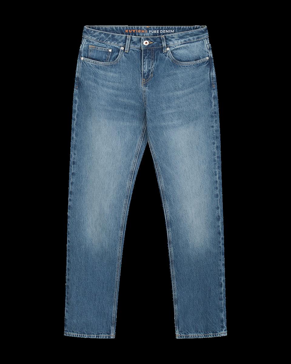 marlowe nature Lena Low Loose Jeans rosebowl blue Bio-Baumwolle