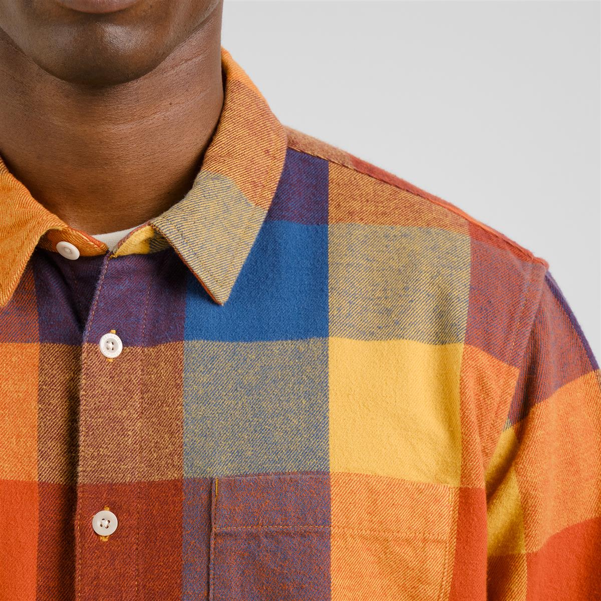 Dedicated Rute Flannel Herrenhemd multi color Karo