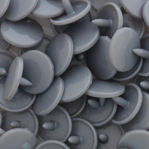 Kam Snaps B13 Medium Silver Druckknöpfe 50 Sets silber