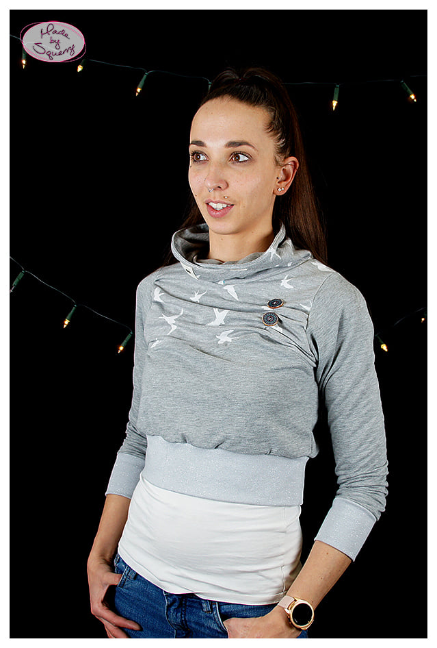 Schnittrebell Elise Hoodie Schnittmuster Ebook Gr.34-54 Crop
