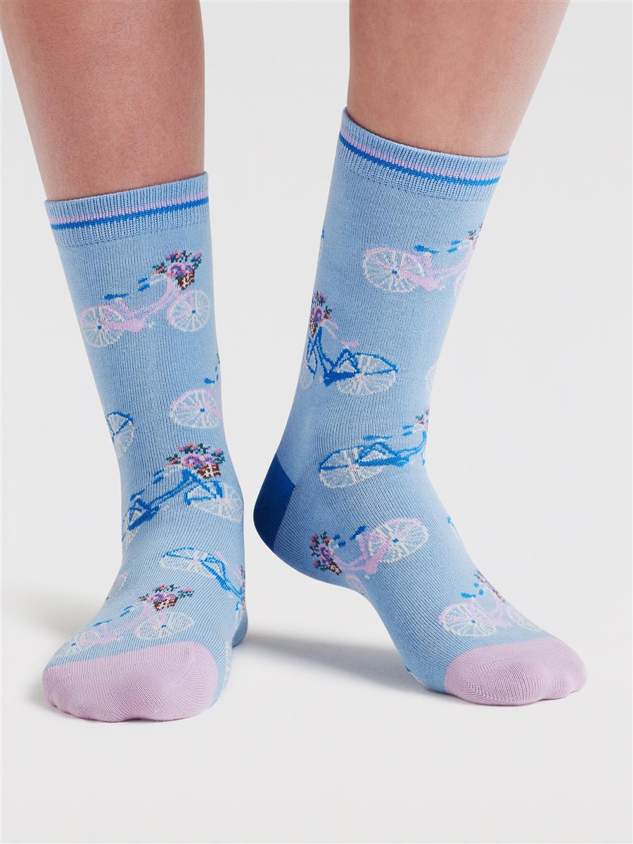 Marlowe Nature Rosette Bike Bamboo Socken indigo blue 37-41