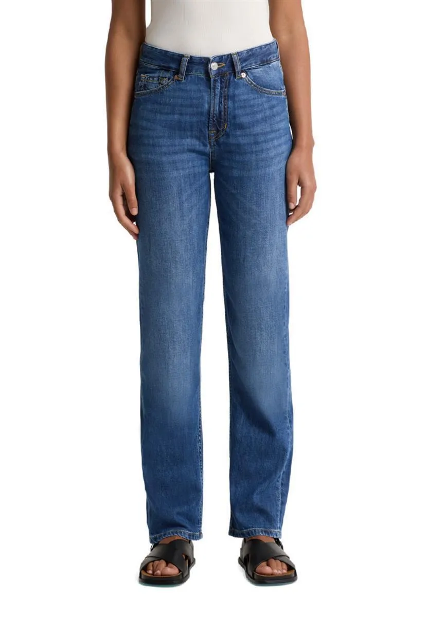 marlowe nature Inoe Jeans mid worn 27/32 Bio-Baumwolle gerade