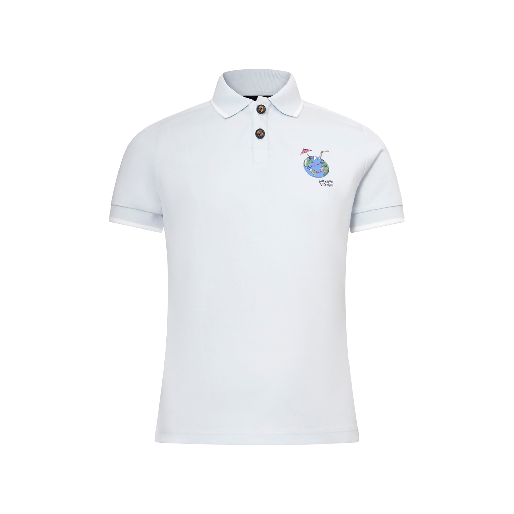 Infantium Victoria Blue Polo Shirt Blau Gr.116 Bio-Baumwolle