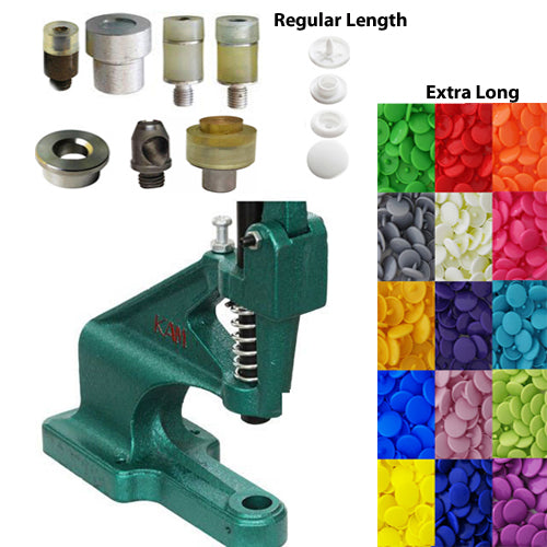 Kam Snaps Tools DK93 Druckknopfpresse Grün Bundle Größe 20