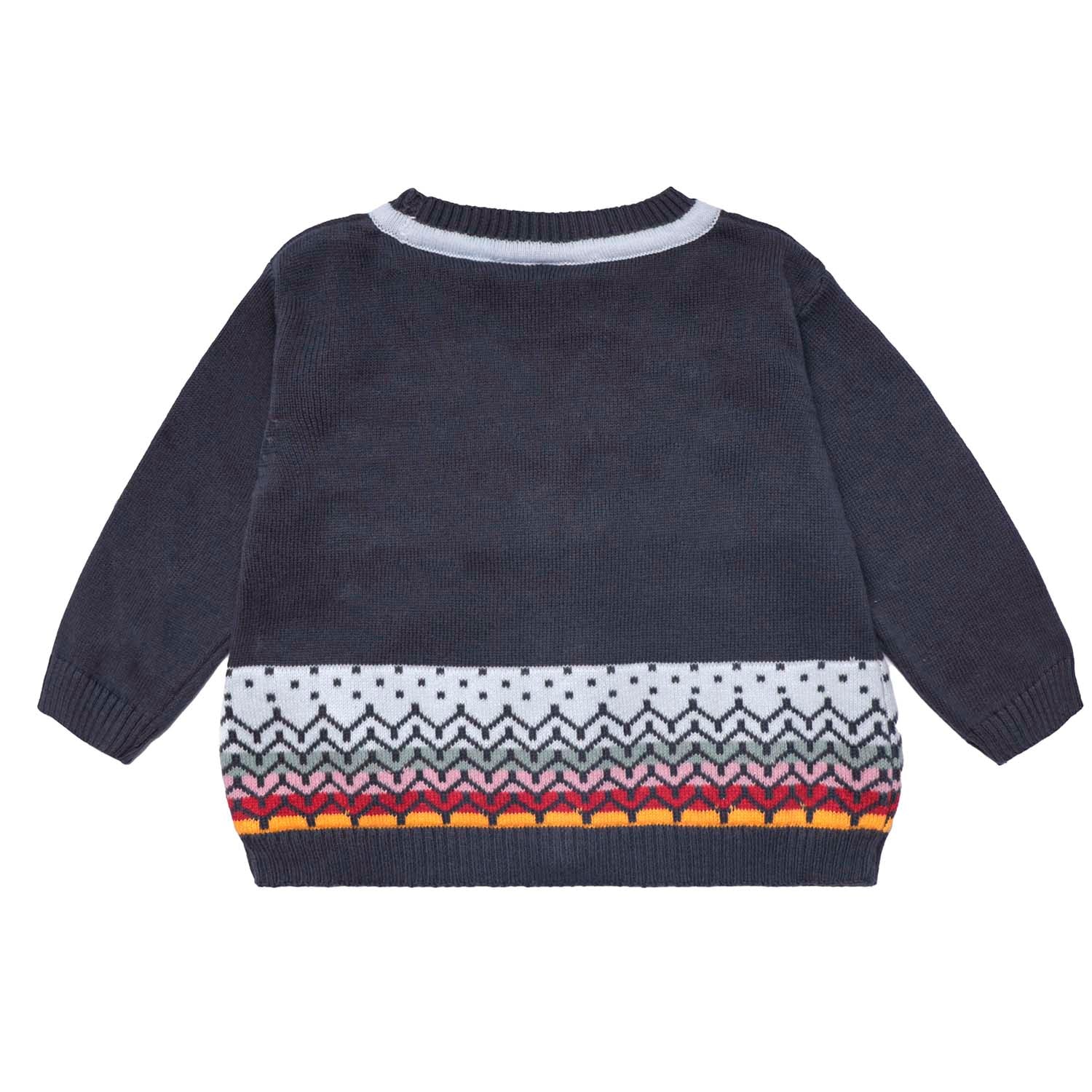 Infantium Victoria Baby Cardigan Grau Stickerei Bio Gr.68-92