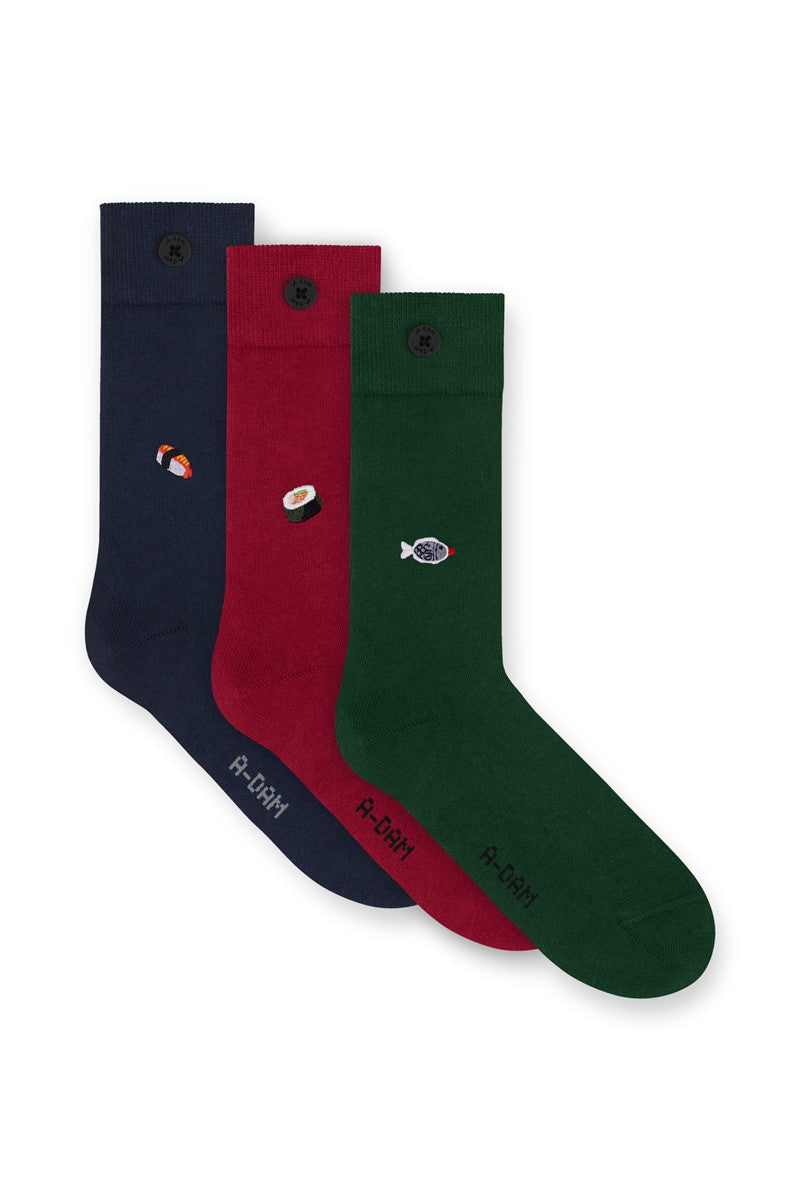 A-dam 3P All You Can Eat Socken multi 3 Paar Bio