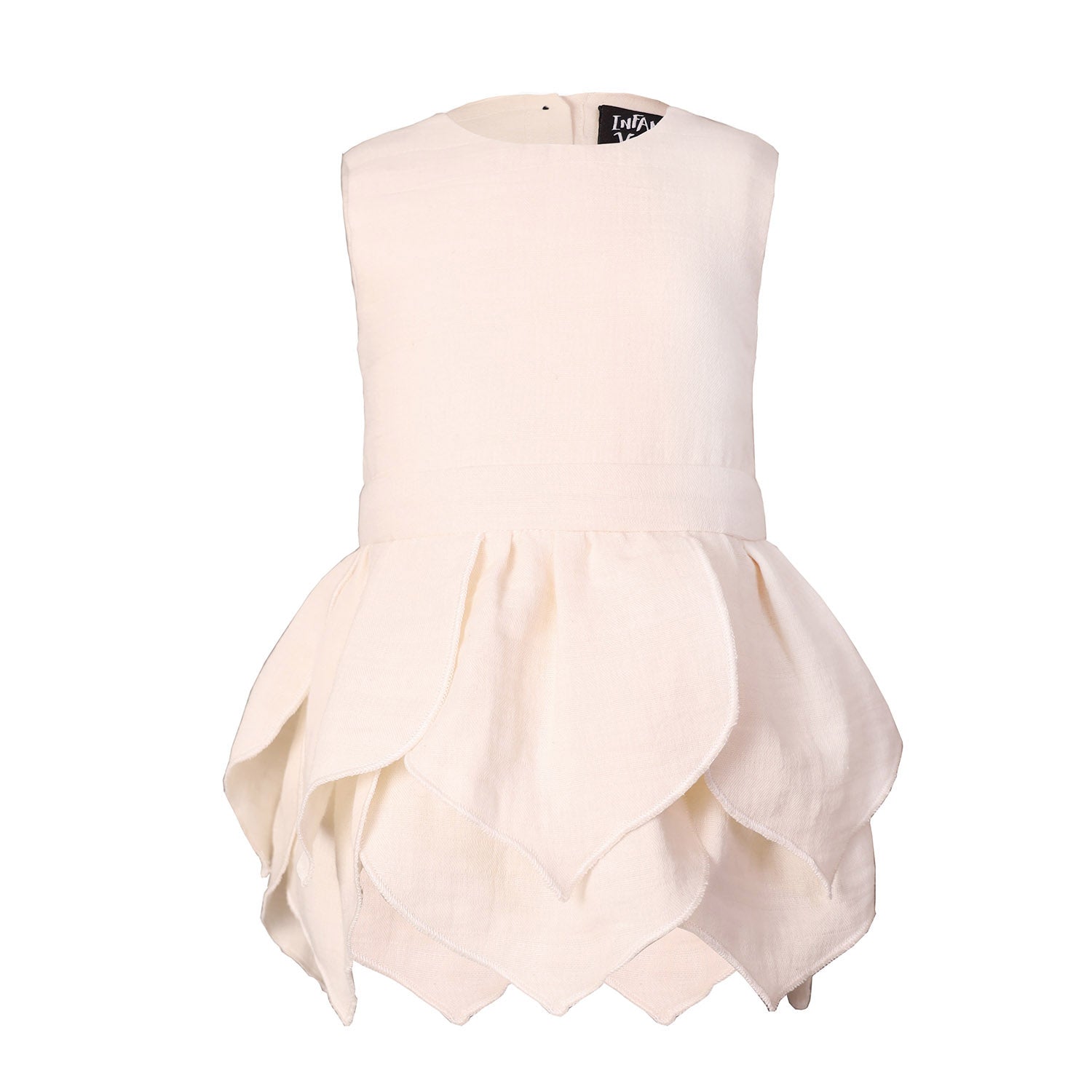 Infantium Victoria White Baby Kleid Weiß Blüten Musselin