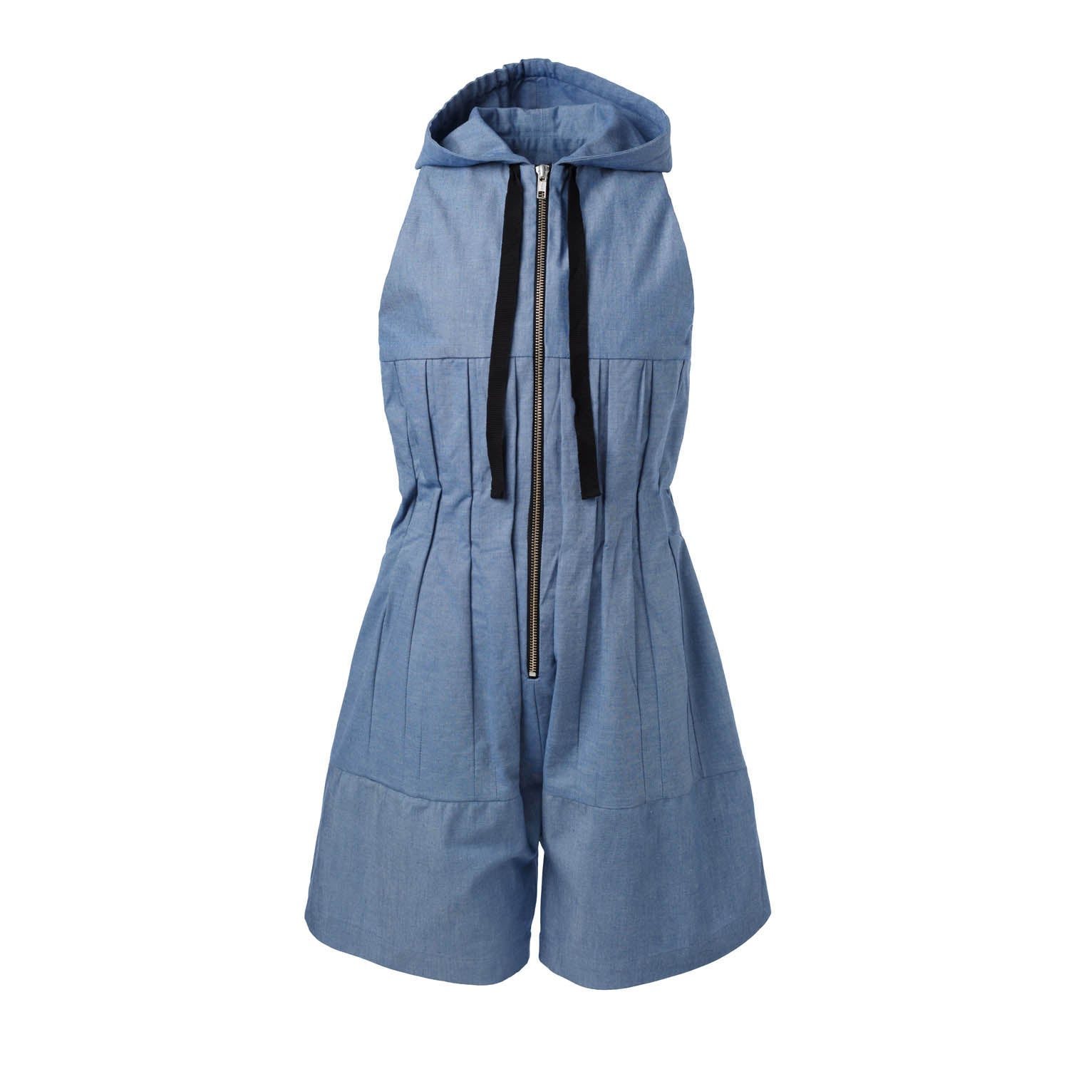 Infantium Victoria Hooded Denim Jumpsuit Overall blau Kapuze