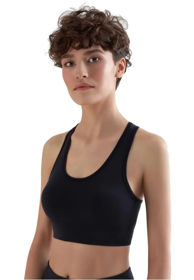 marlowe nature Ws Sports Bra black recycelt Sport-BH