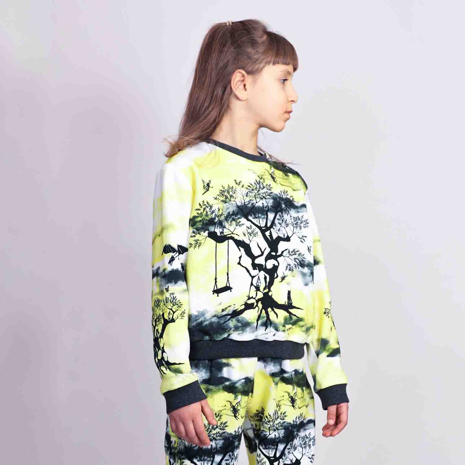 Infantium Victoria Sweatshirt Print Schwarz-Weiß 128 Bio