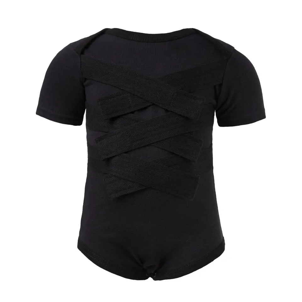 Infantium Victoria Gothic Black Onesie Body schwarz