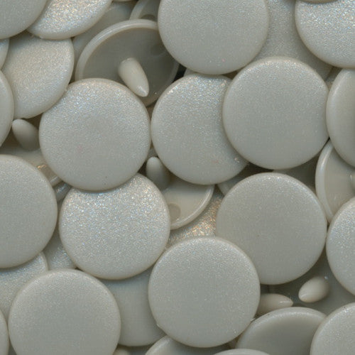 Kam Snaps Plastic Snaps B24 Druckknöpfe 50 Sets hellgrau matt