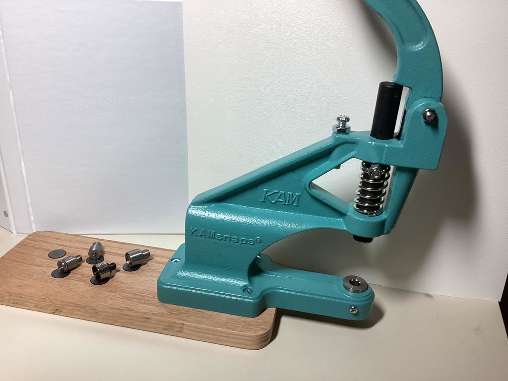 Kam Snaps Tools DK93 Tischpresse Nieten Set Taschenfüße silber Bundle