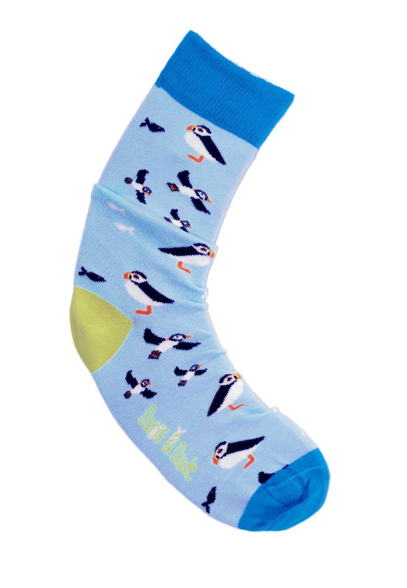 marlowe nature Puffin klein Socken blue1 36-40 Bambus-Mix