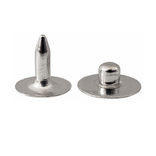 Kam Snaps Rivets Nieten Silber 50 Sets