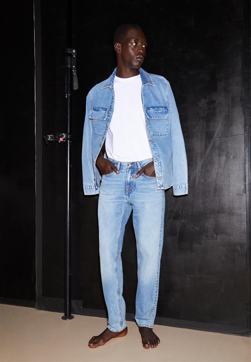 marlowe nature Dylaano Jeans sprinkle blue Recycling-Baumwolle