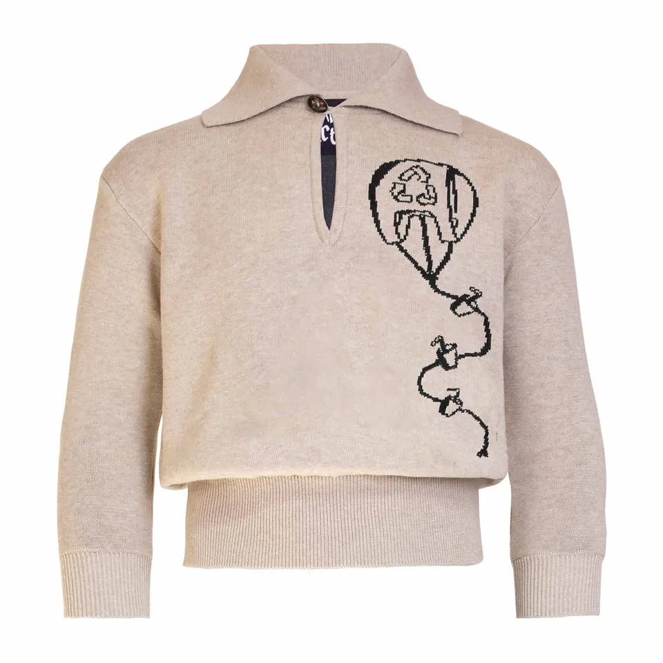 Infantium Victoria Pullover Beige Drache Gr.116 Bio