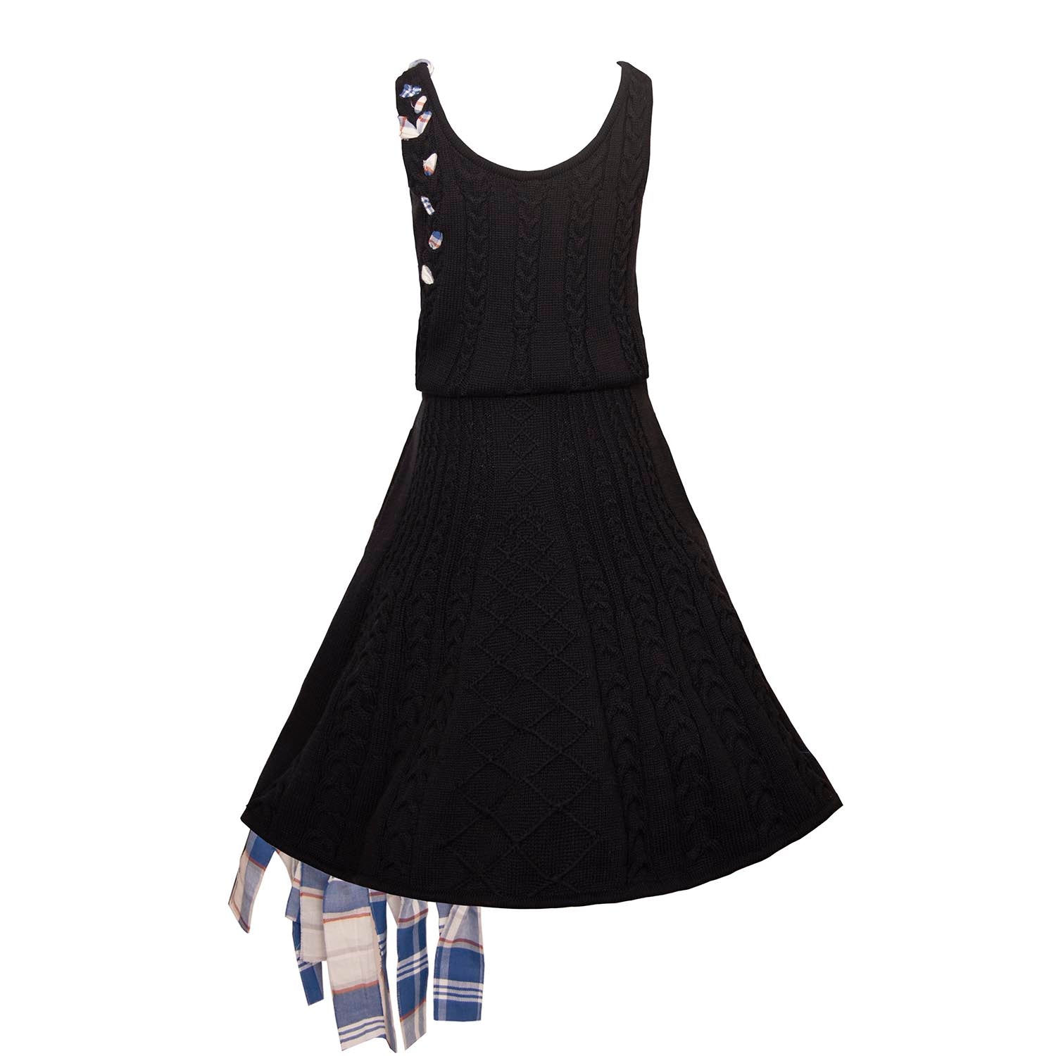 Infantium Victoria Zopfstrickkleid Mädchenkleid Schwarz 116